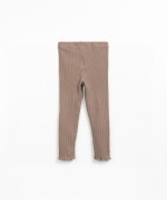 Ribbed knit leggings