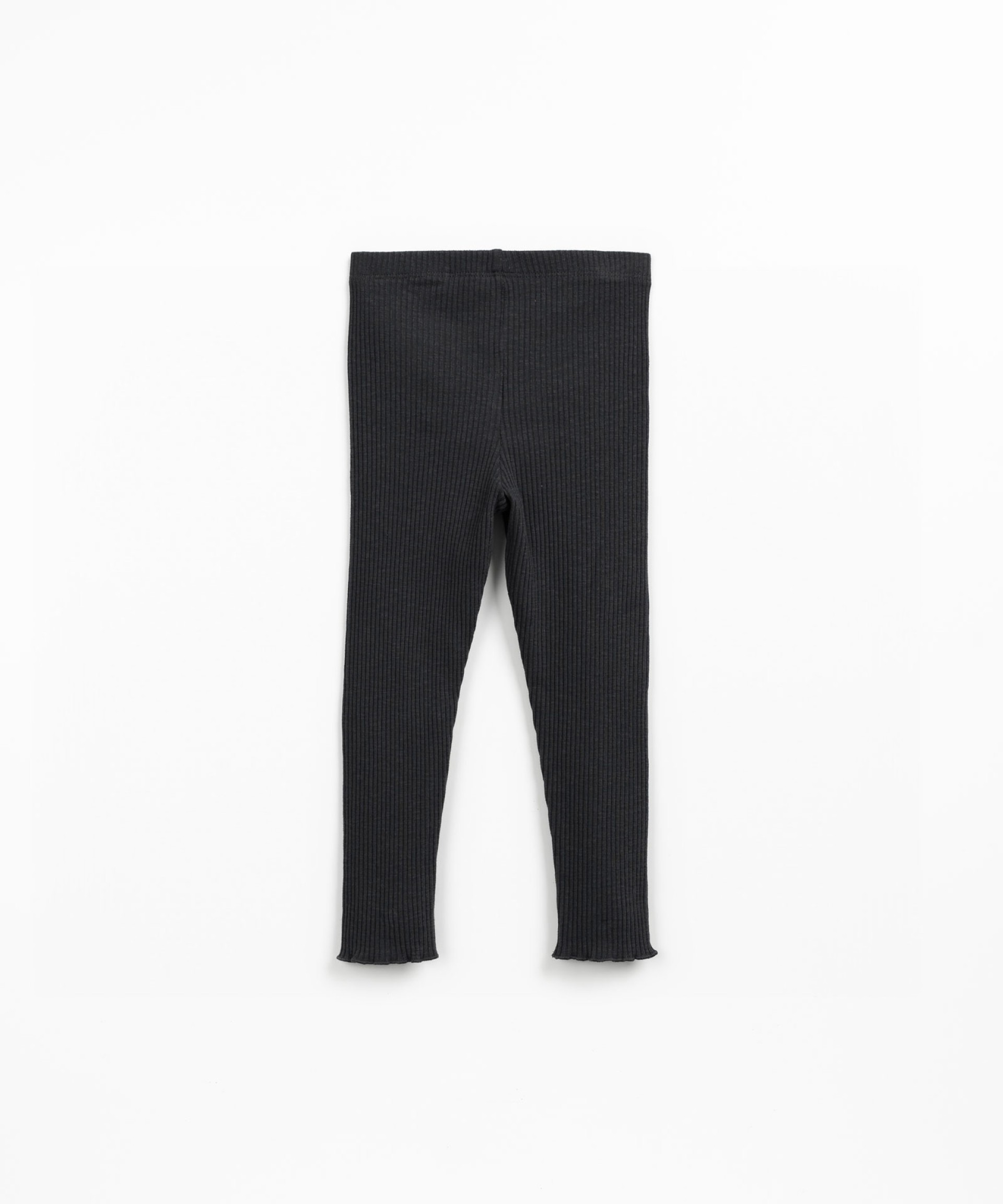 Ribbed leggings in organic cotton with a comfortable waistband and soft touch