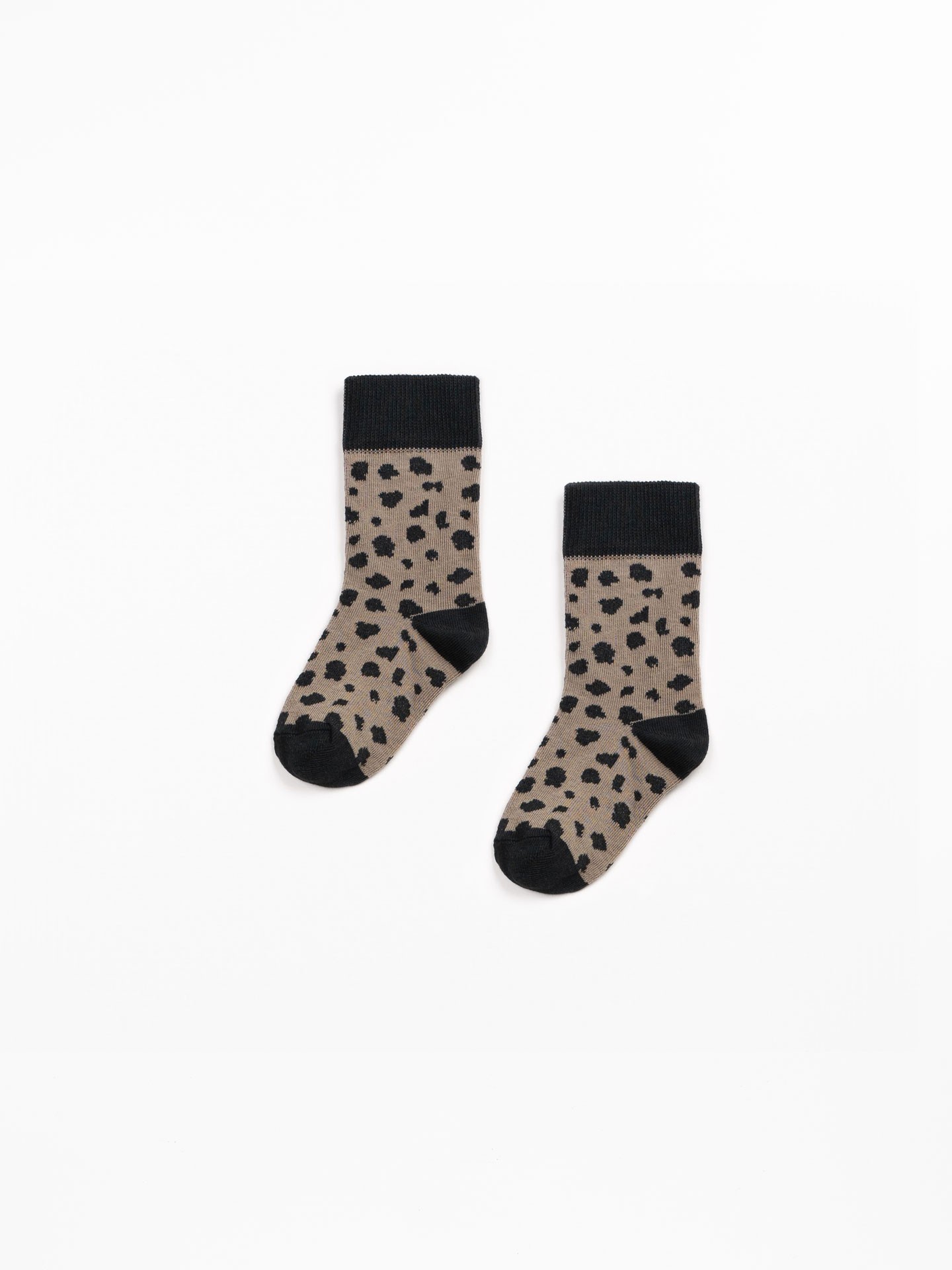 Calcetines con estampado de manchas animales