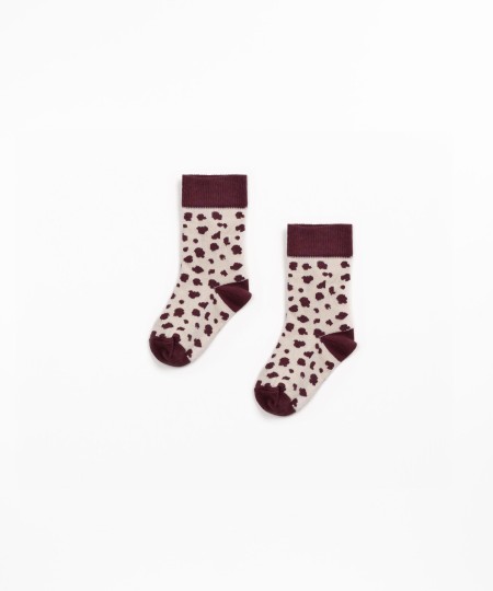 Socks with animal print pattern