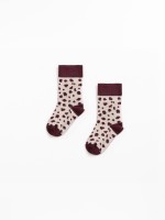 Socks with animal print pattern