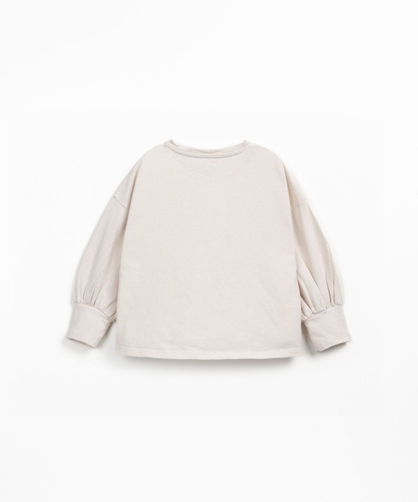 Jersey t-shirt in organic cotton and recycled cotton