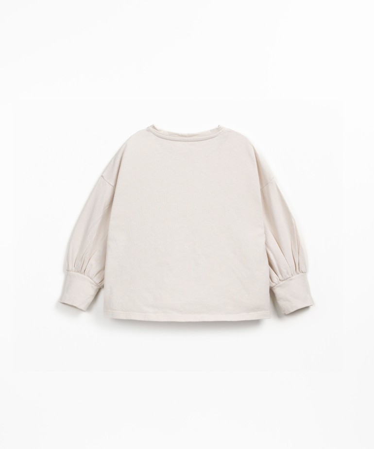 Jersey t-shirt in organic cotton and recycled cotton