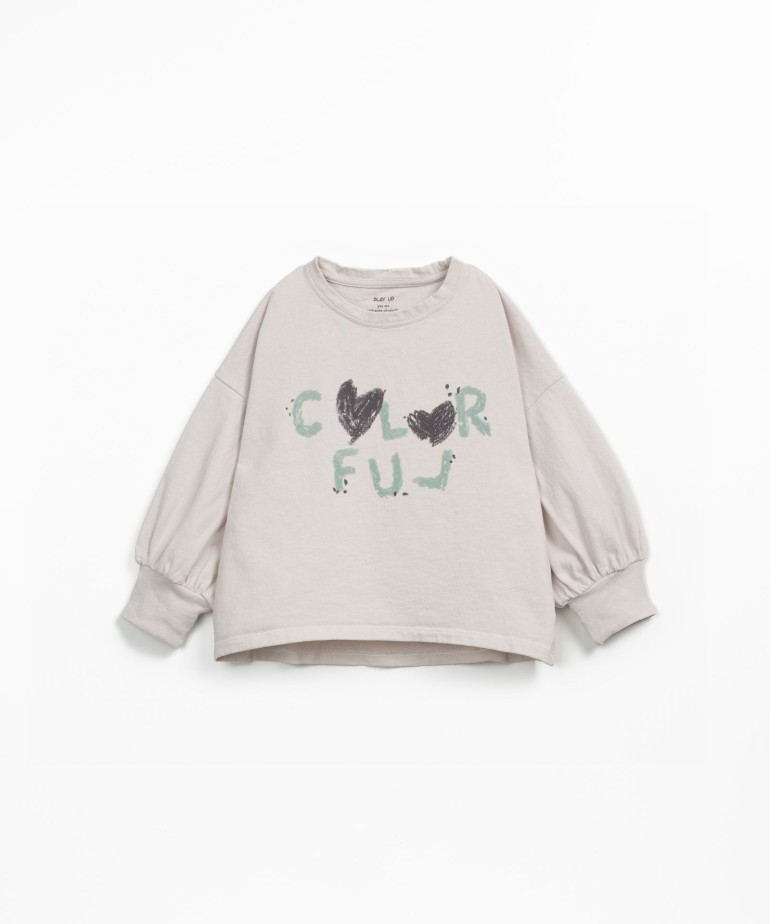 Camiseta de punto en algodn orgnico y reciclado