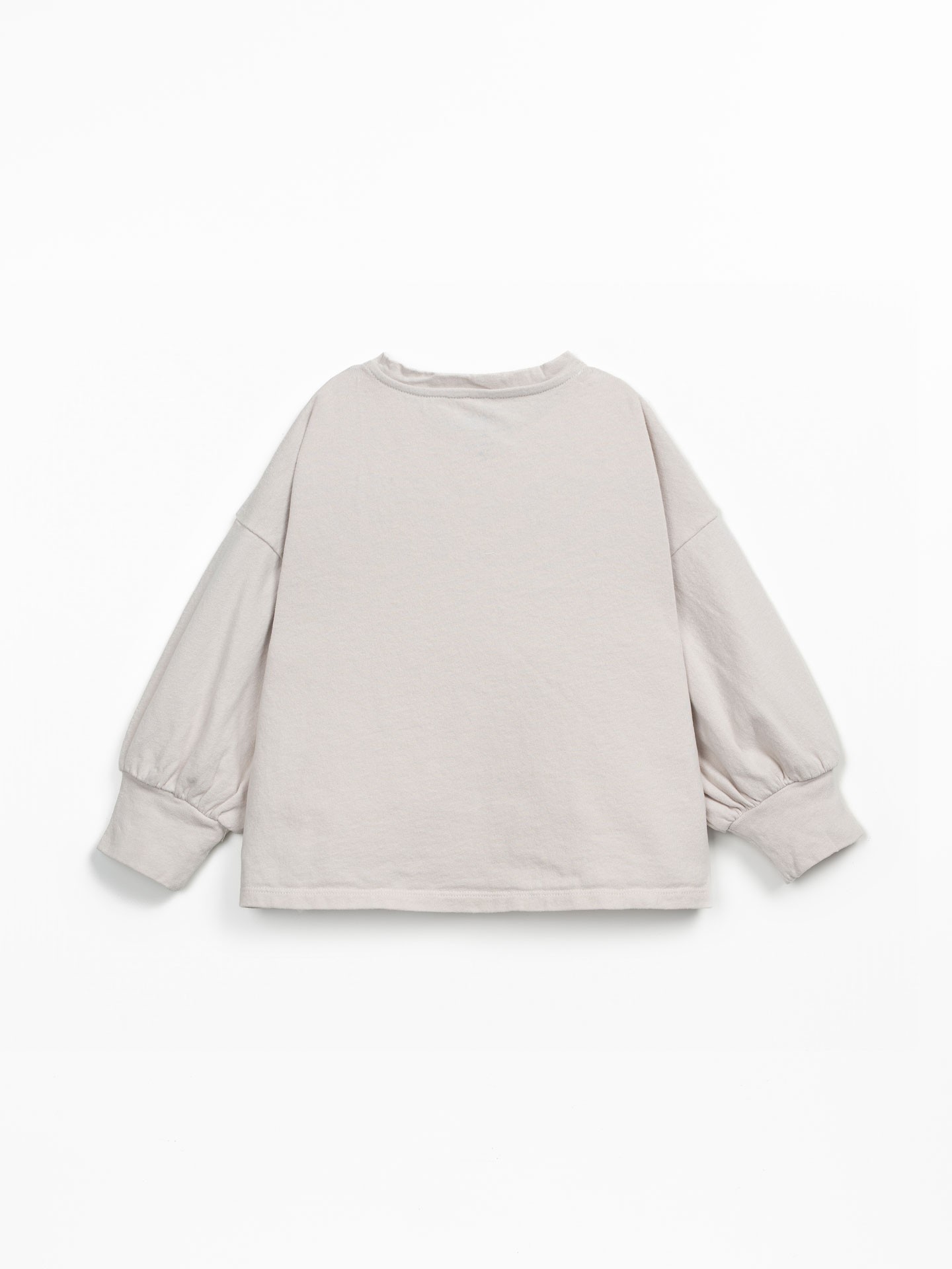 T-shirt di maglina in cotone biologico e cotone riciclato