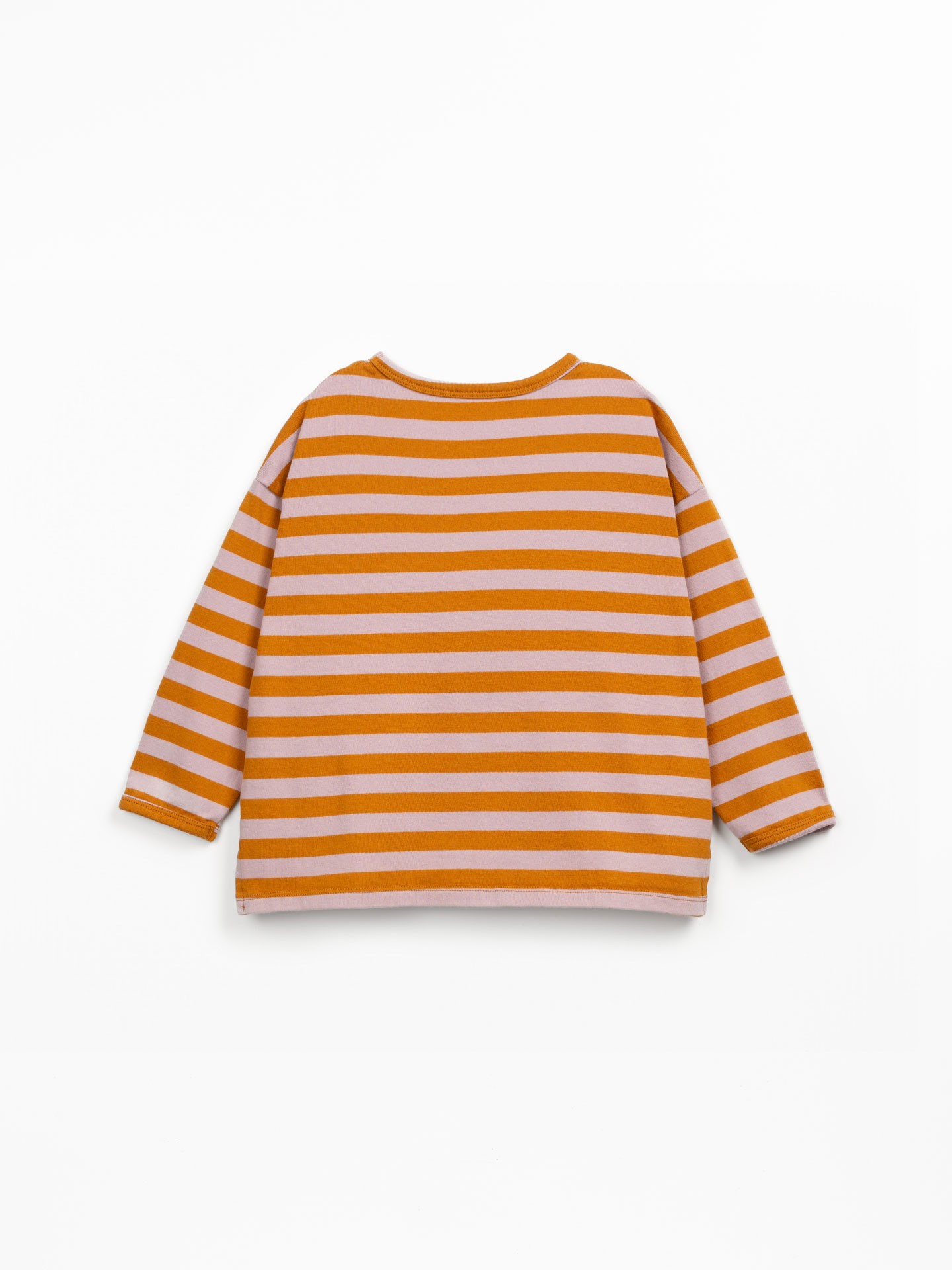 Camiseta a rayas con mezcla de fibras