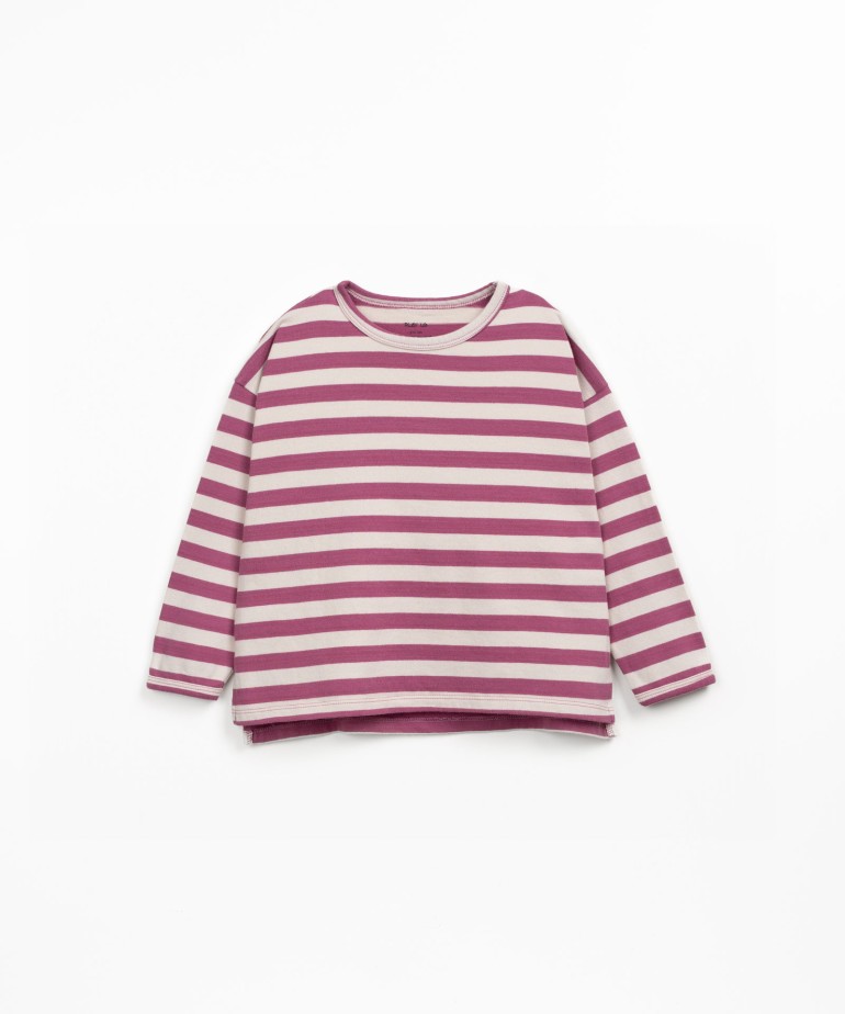 Camiseta a rayas mezcla de fibras