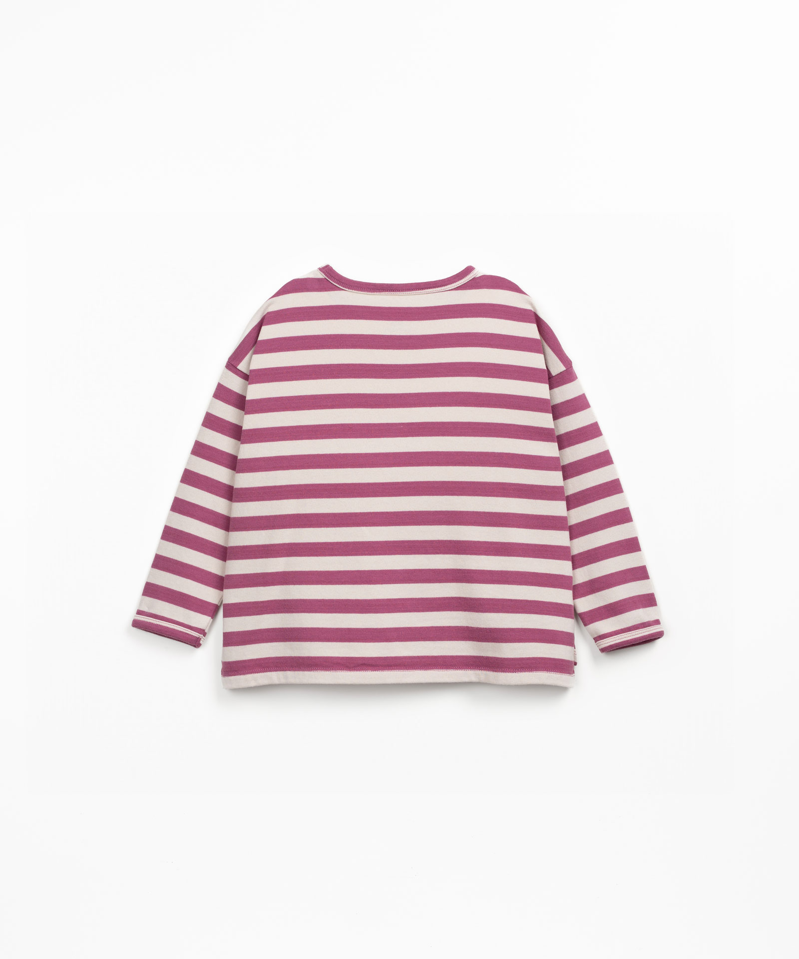 T-shirt à rayures en mélange de fibres