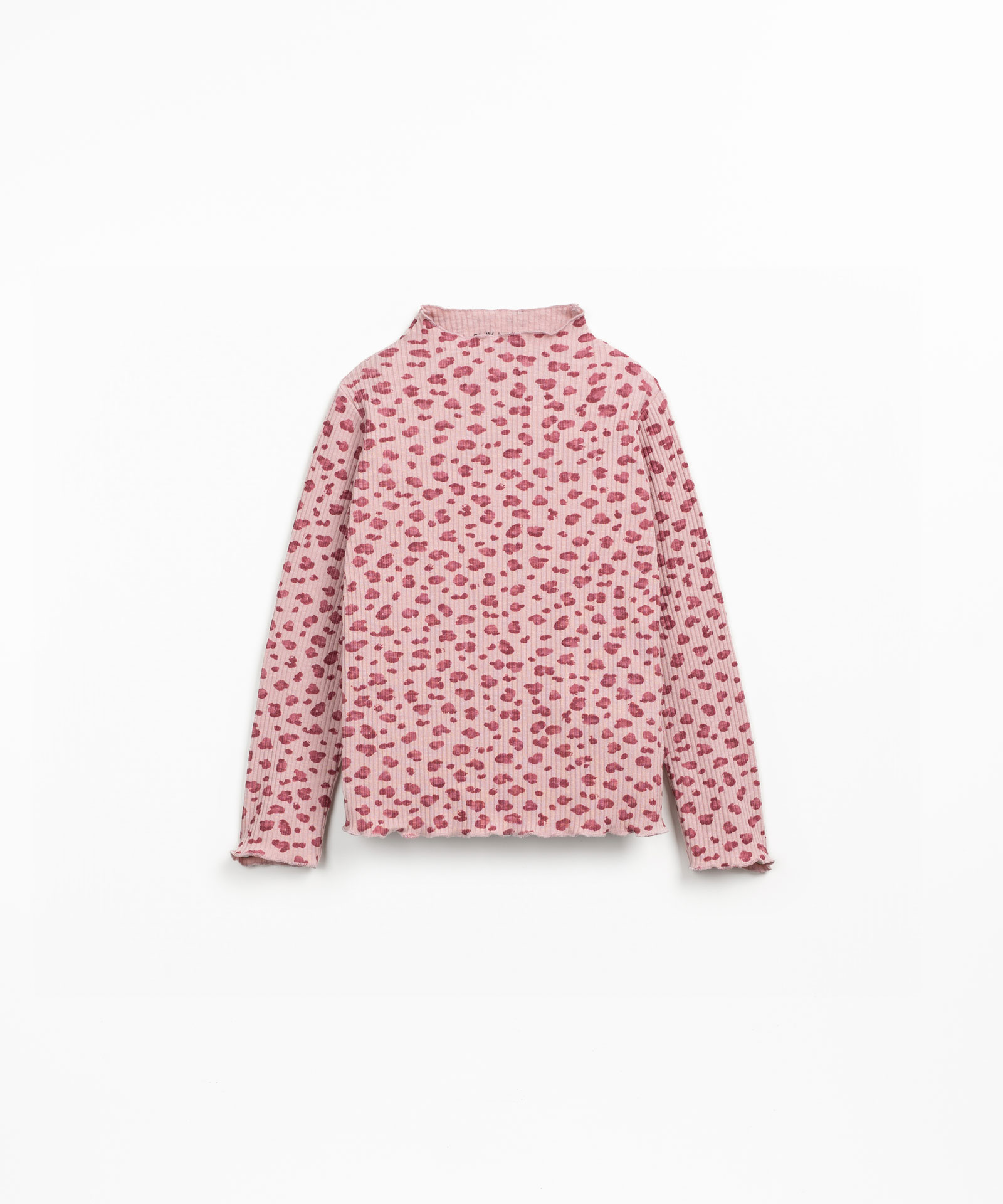 Knitted sweater with organic cotton and print