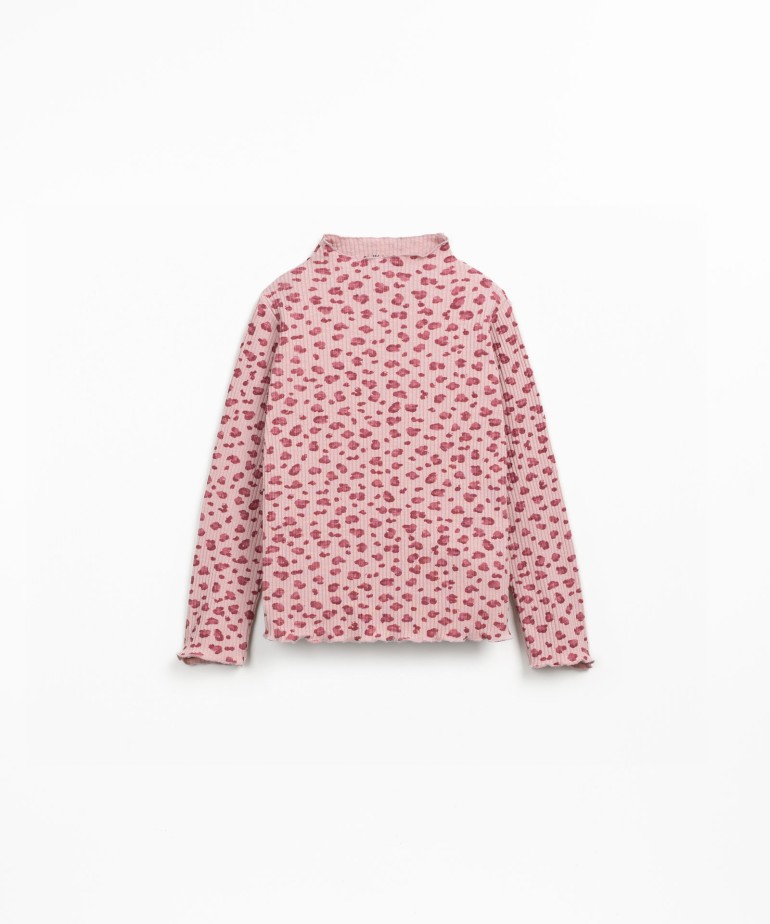 Jersey de punto con algodn orgnico y estampado