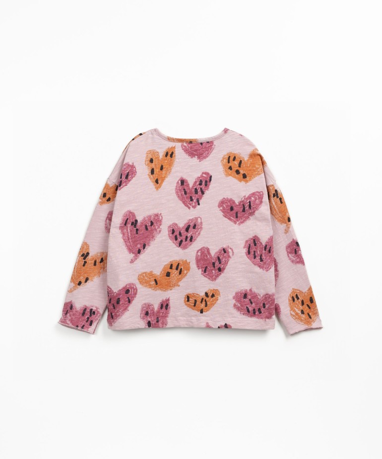 Organic cotton jersey t-shirt with print