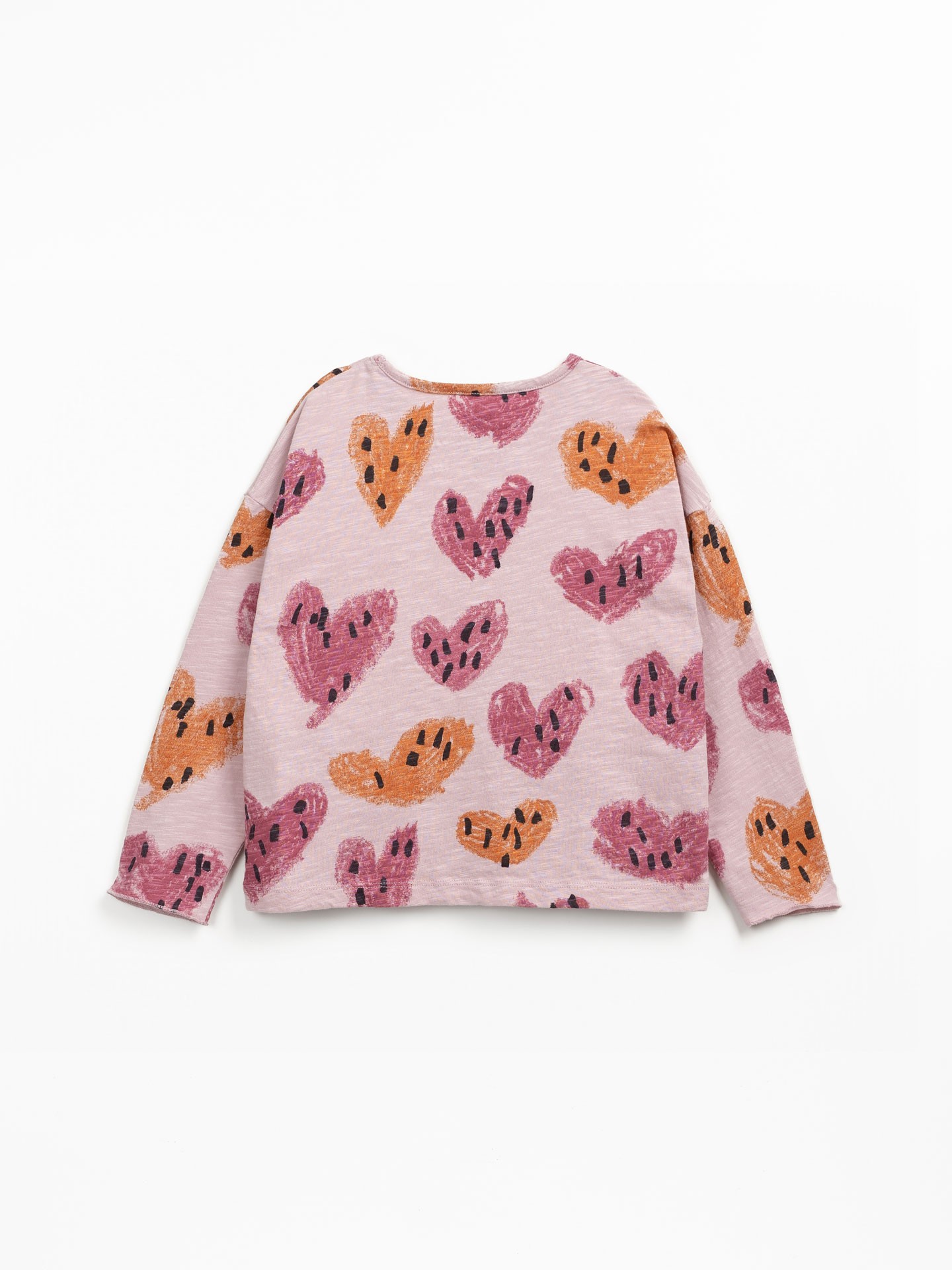 T-shirt en maille de coton biologique avec imprim?