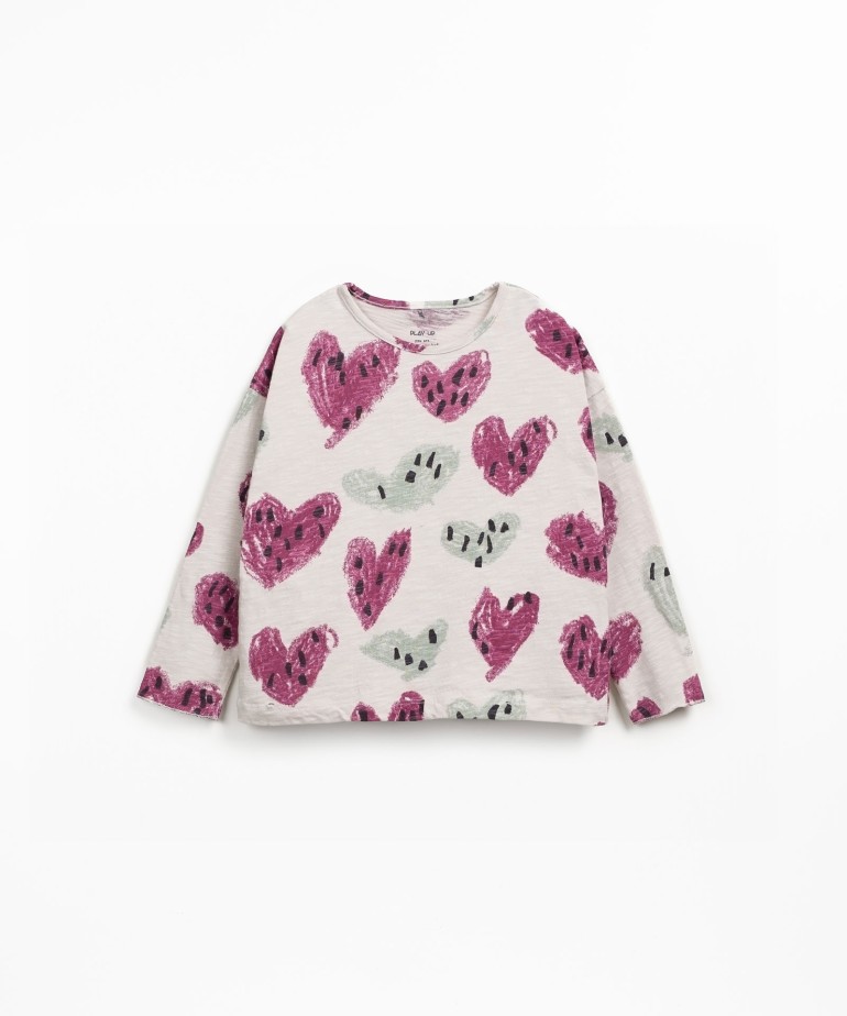 Organic cotton jersey T-shirt with print