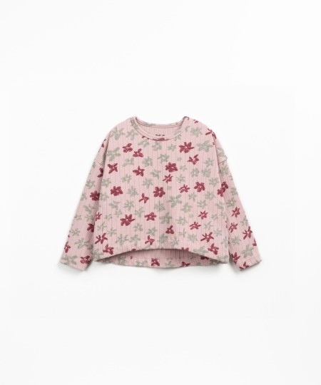 T-shirt in recycled fiber blend