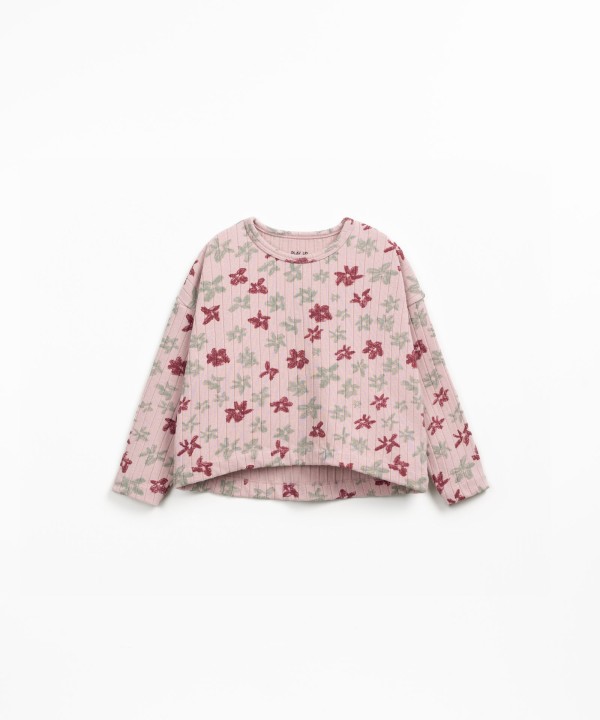 T-shirt in recycled fiber blend