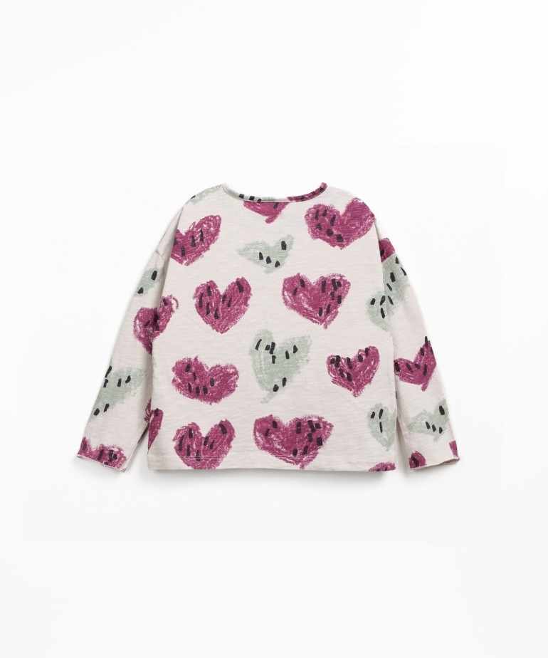 Organic cotton jersey T-shirt with print