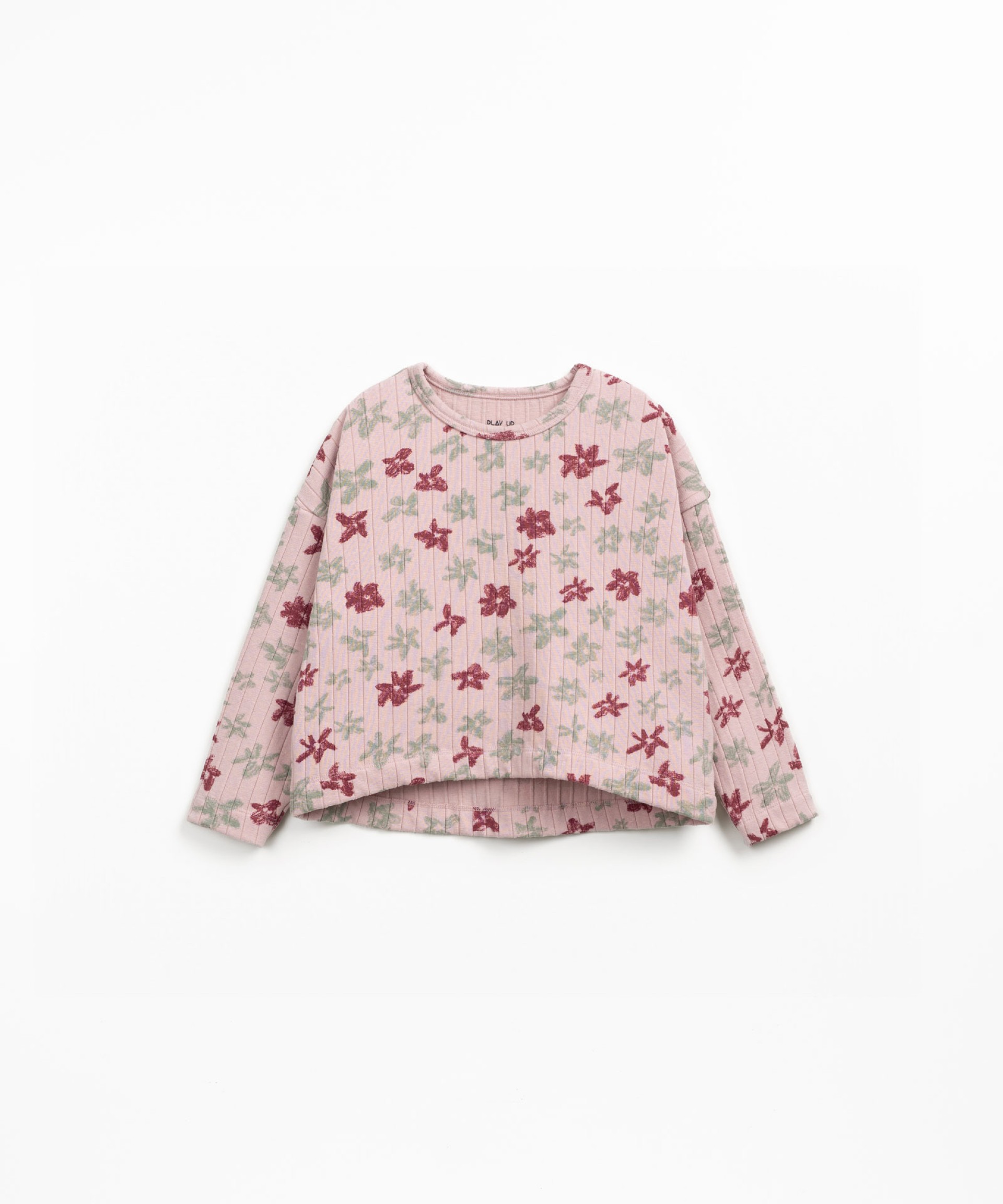 Camiseta con estampado de flores