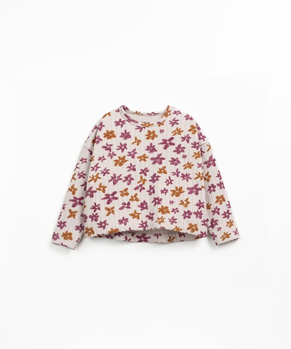 T-shirt in recycled fiber blend