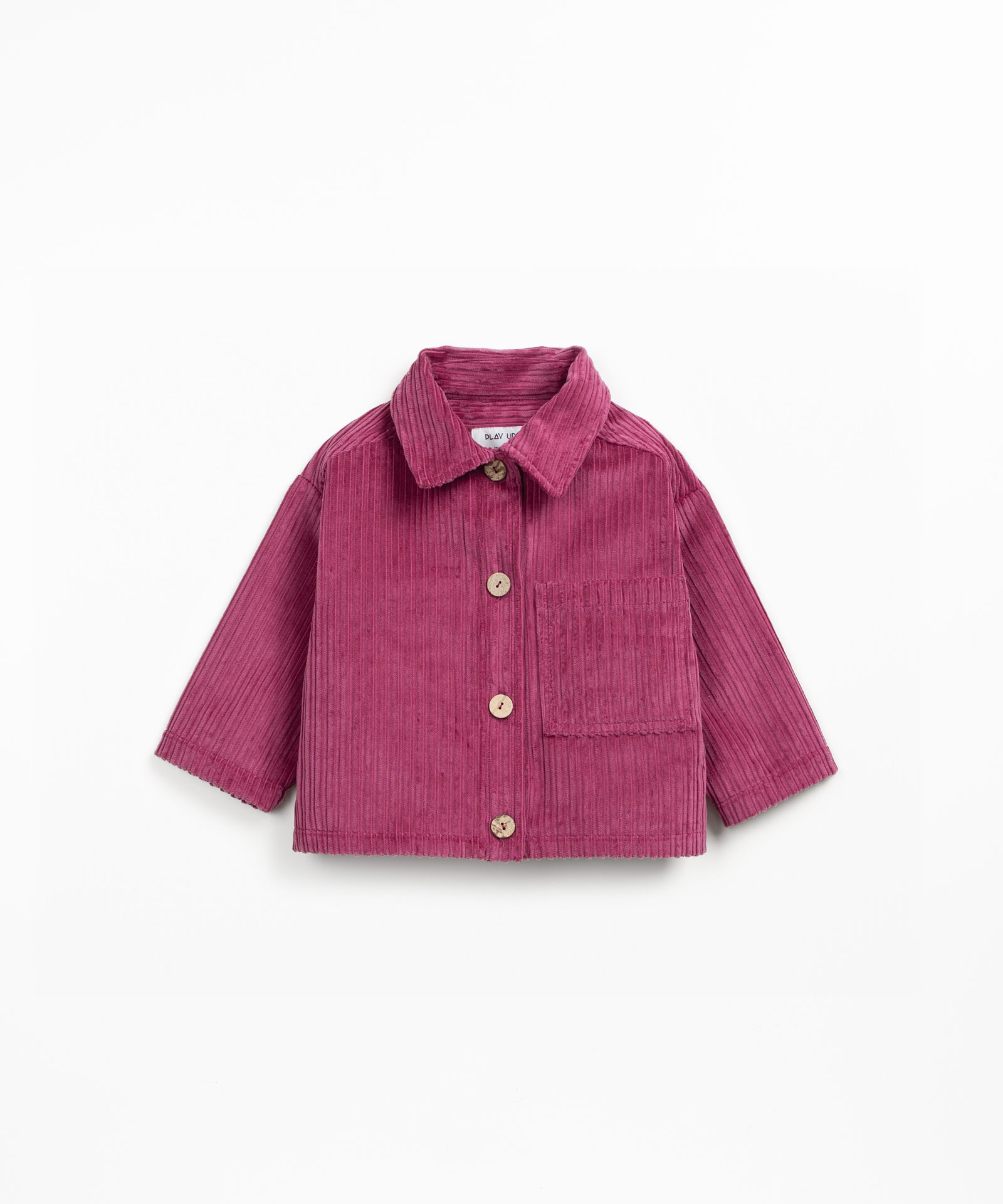 Cotton corduroy shirt with chest pocket