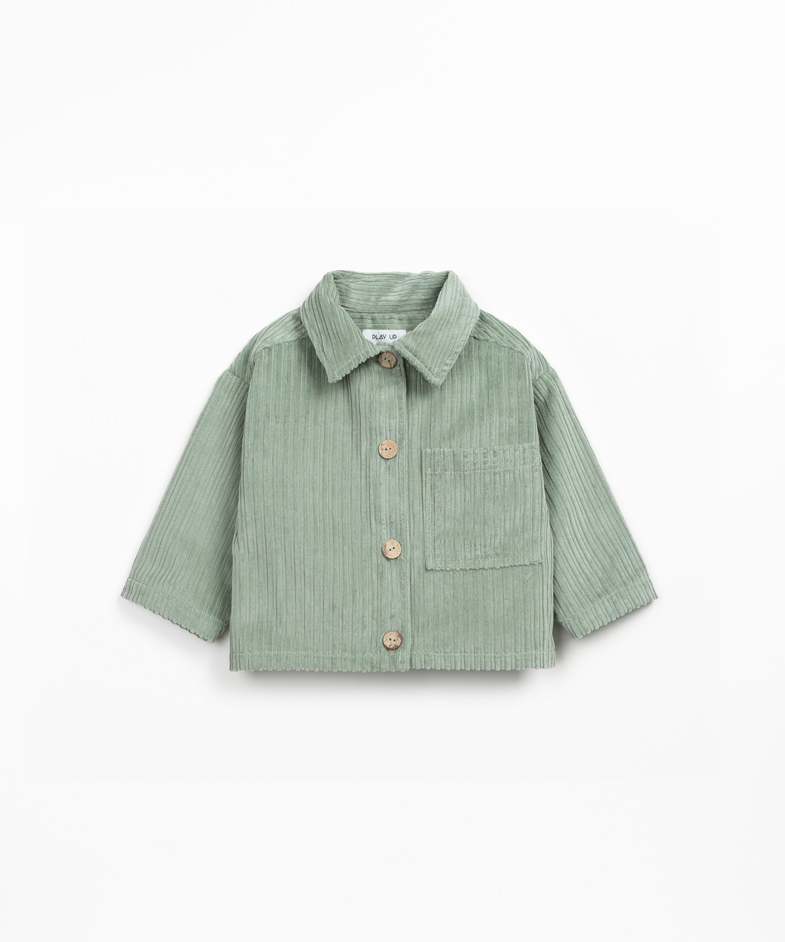 Cotton corduroy shirt with chest pocket
