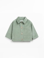 Cotton corduroy shirt with chest pocket