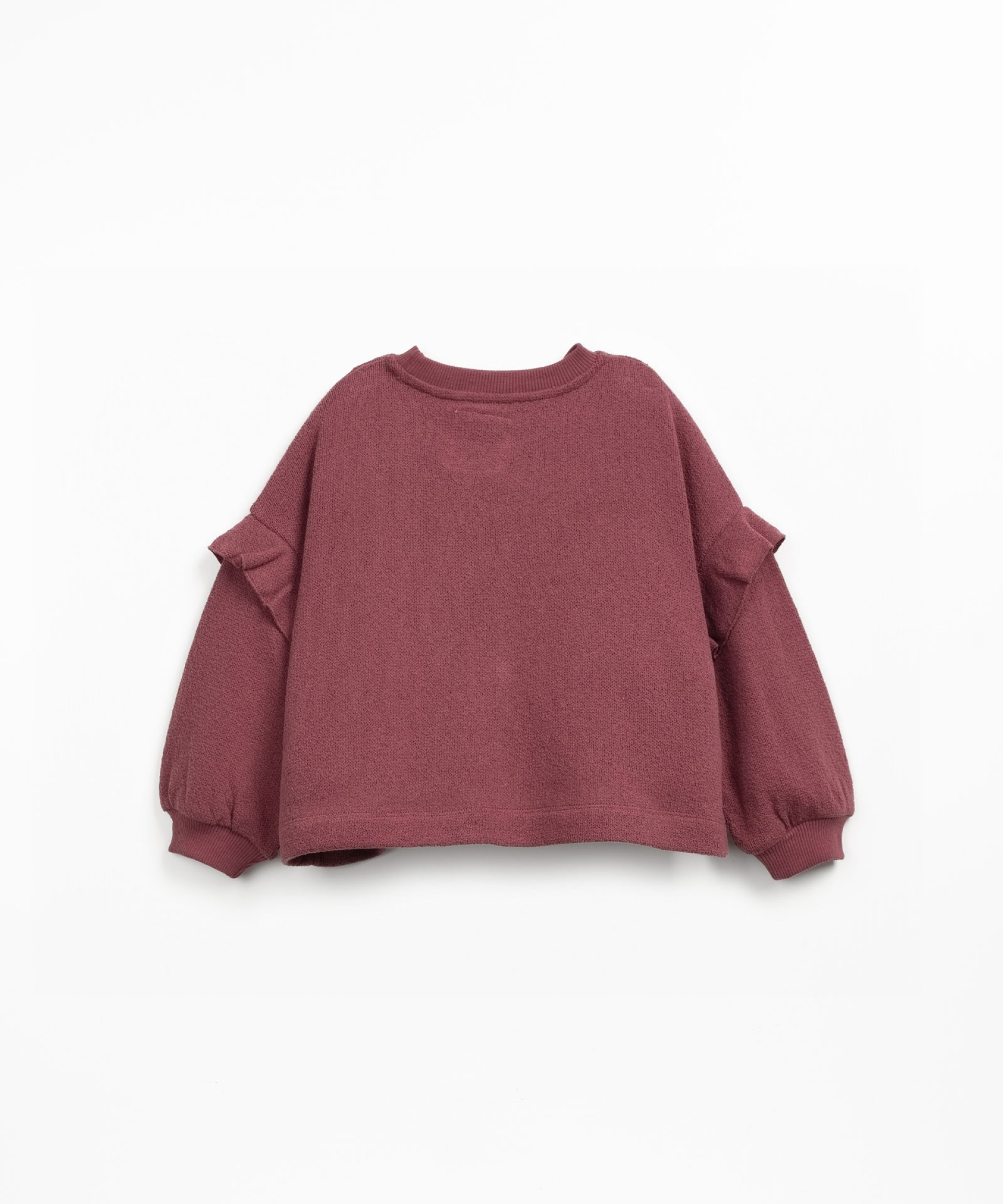 Knitted sweater with dropped shoulders