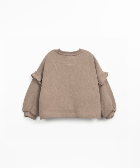 Pull en maille en mélange de fibres