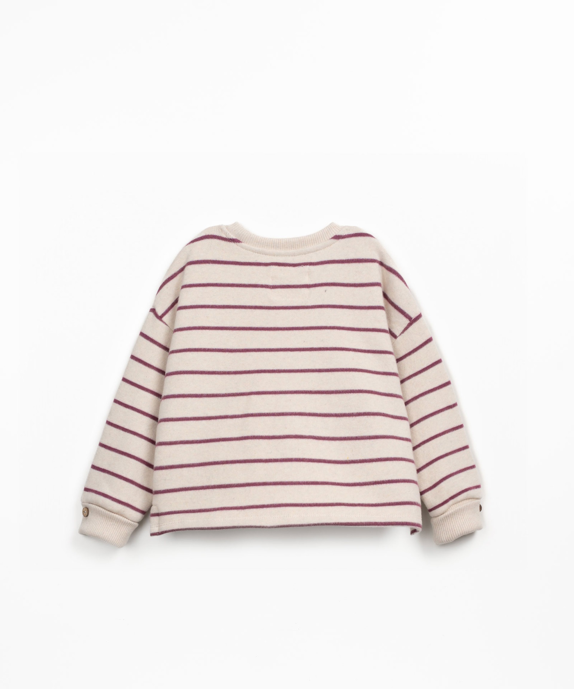 Knit sweater in a blend of regenerative cotton and recycled cotton