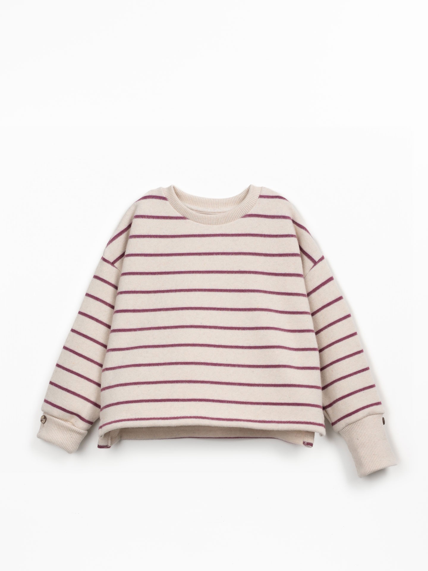 Maglia a righe con interno garzato