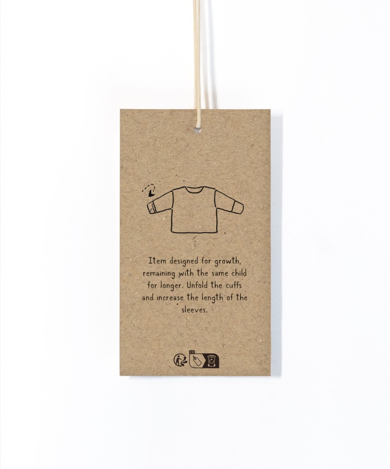 Maglione a righe con interno garzato