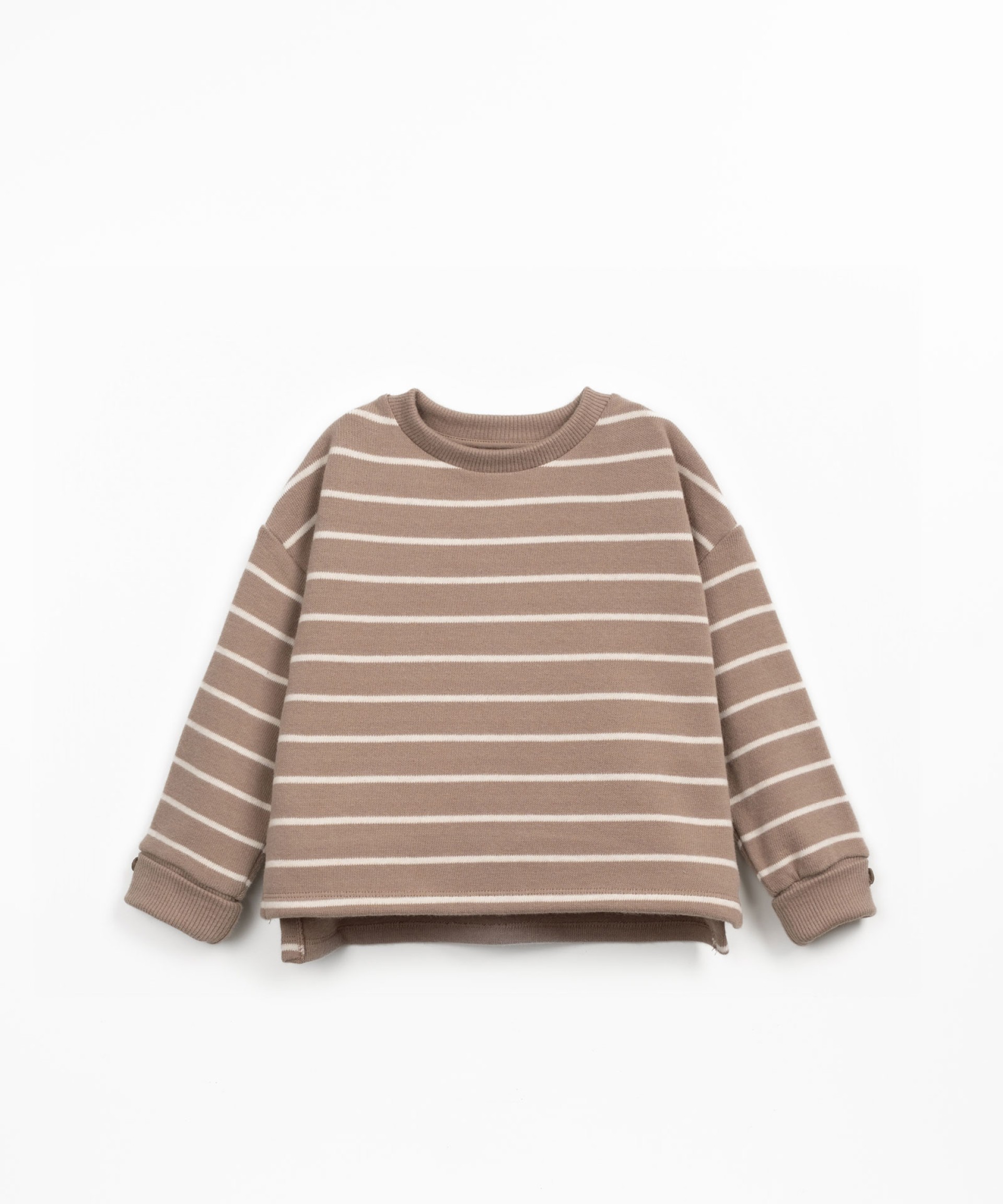 Knitted sweater in a blend of regenerative cotton and recycled cotton