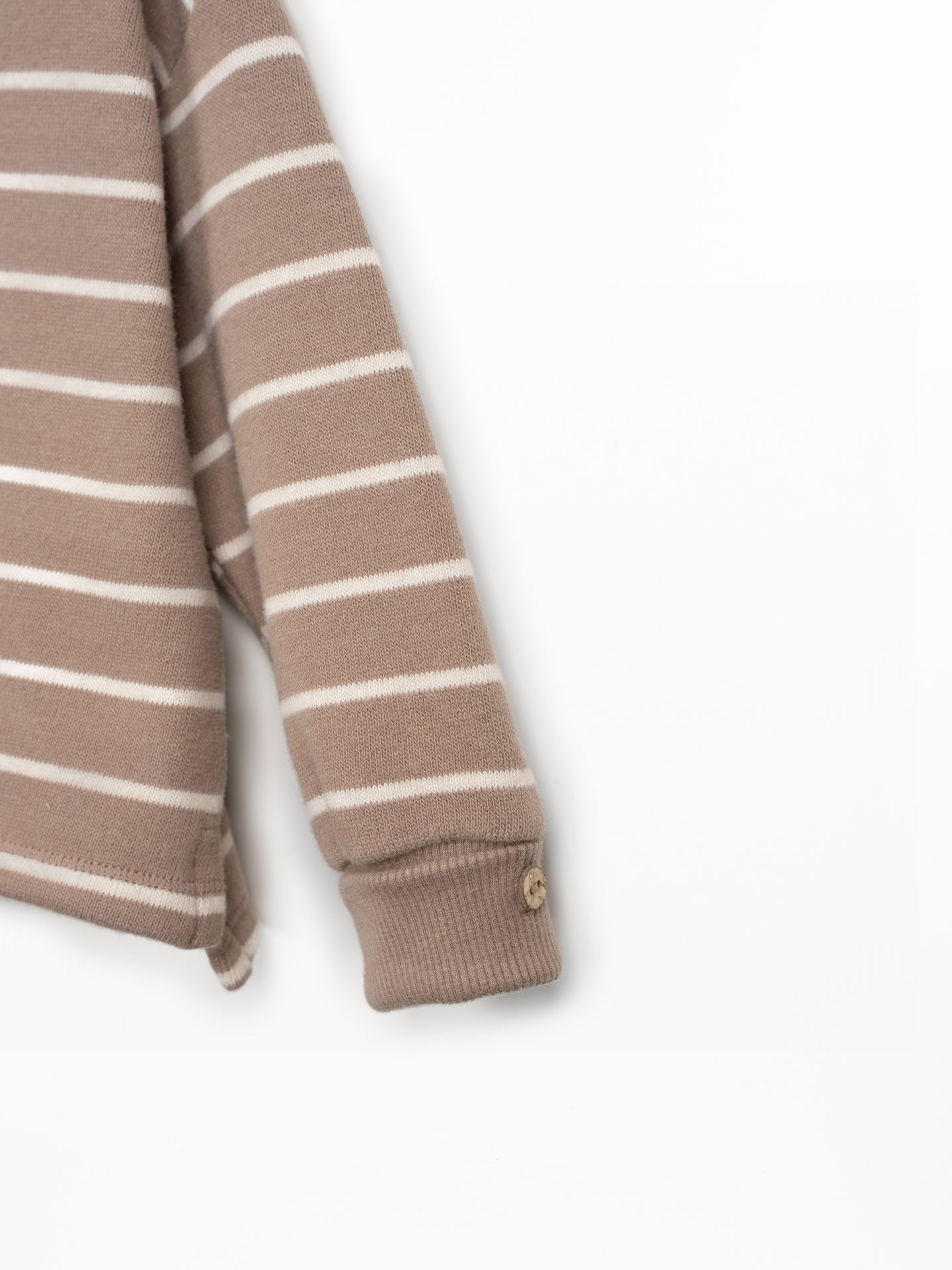 Maglione a righe con interno garzato