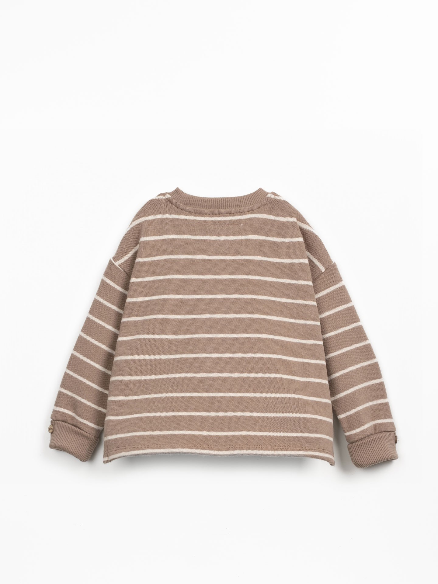 Maglione a righe con interno garzato