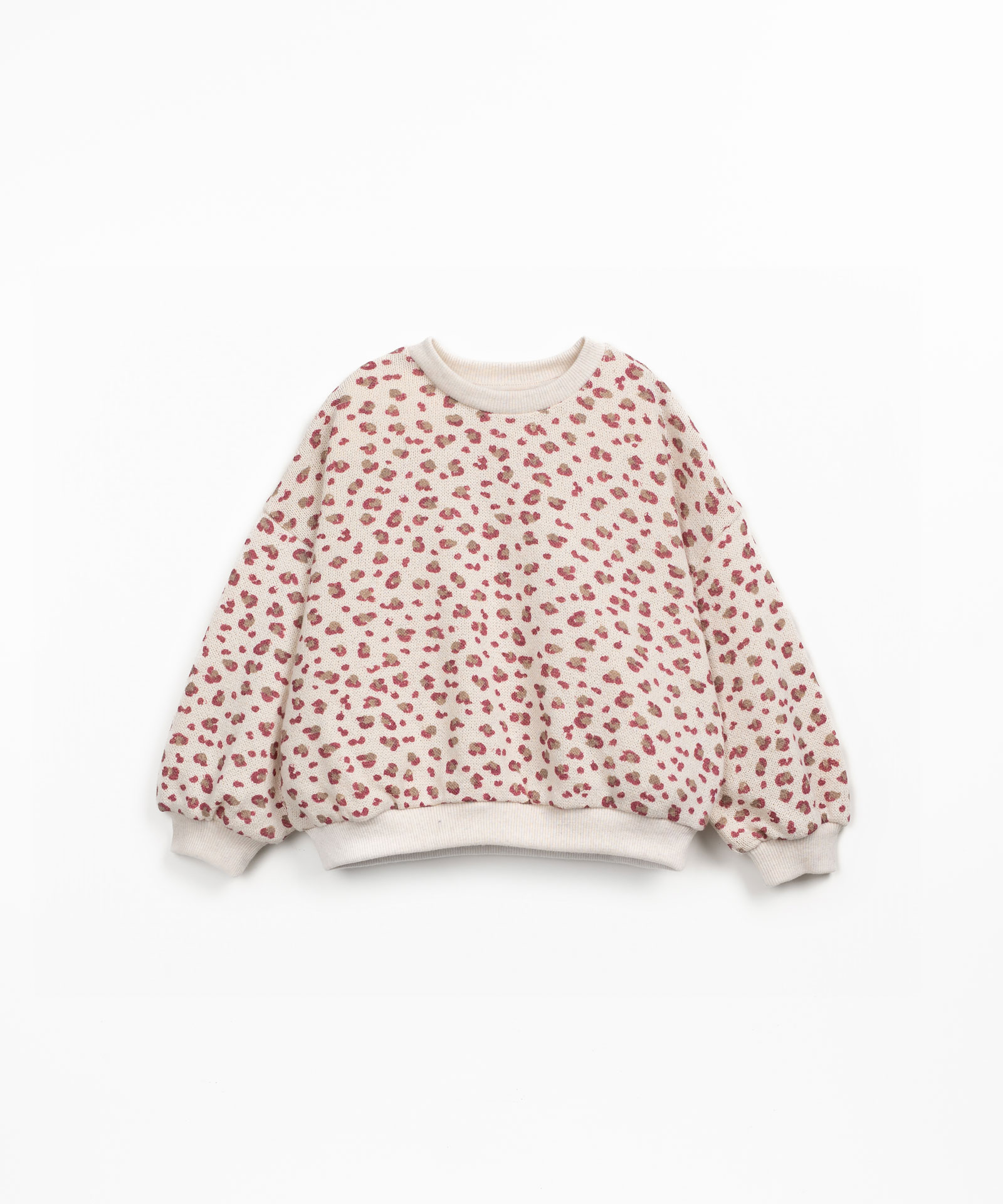 Knit sweater with print