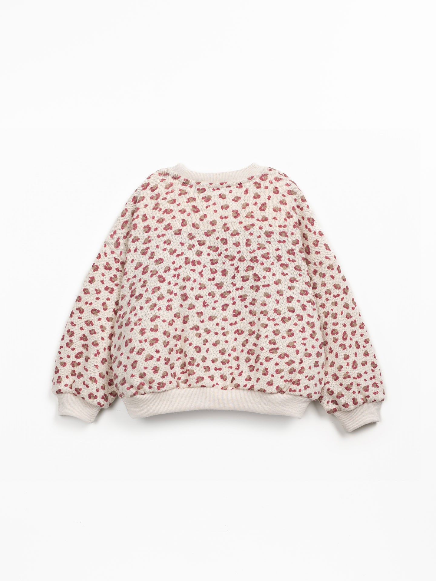 Knit sweater with print