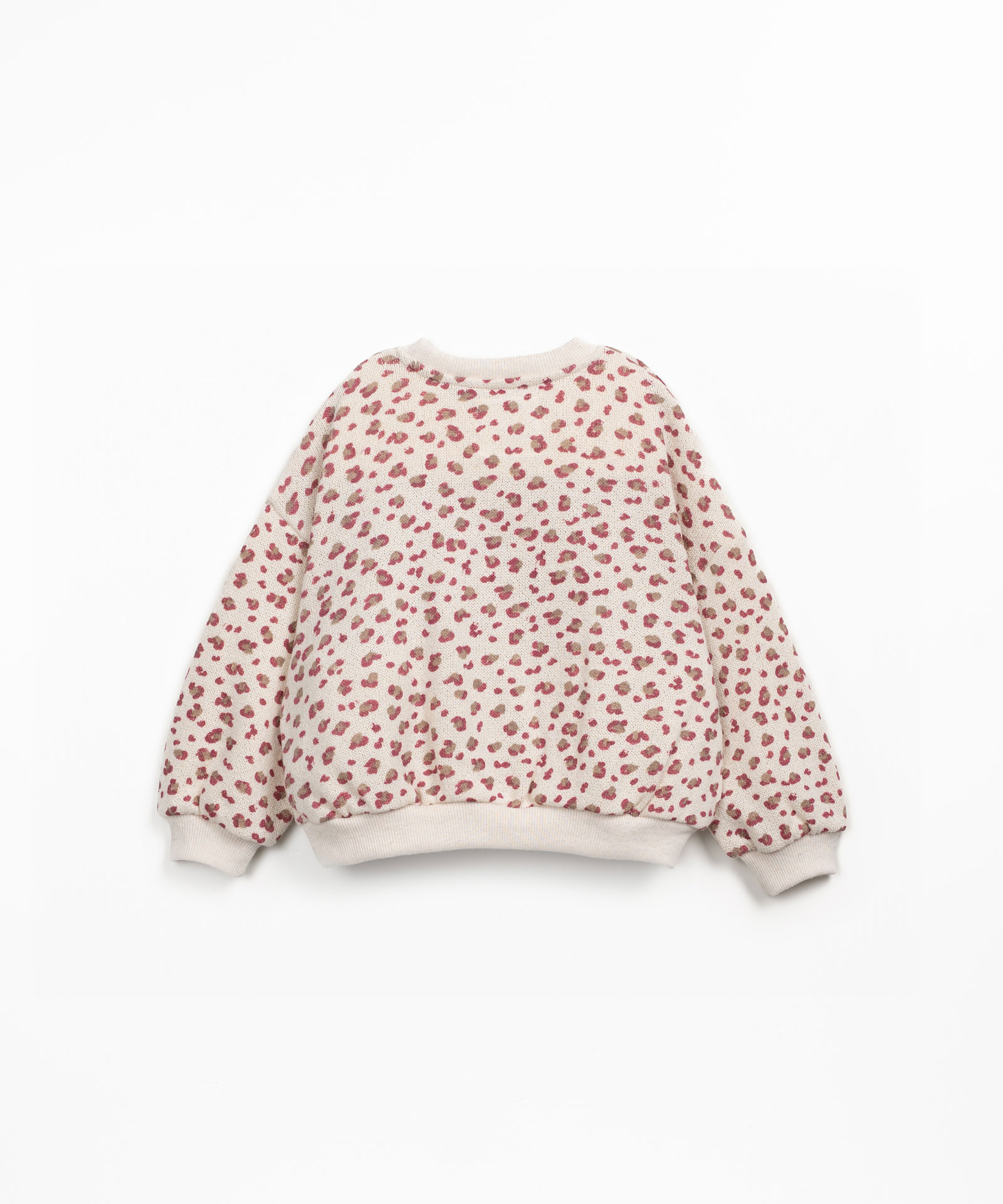 Knit sweater with print