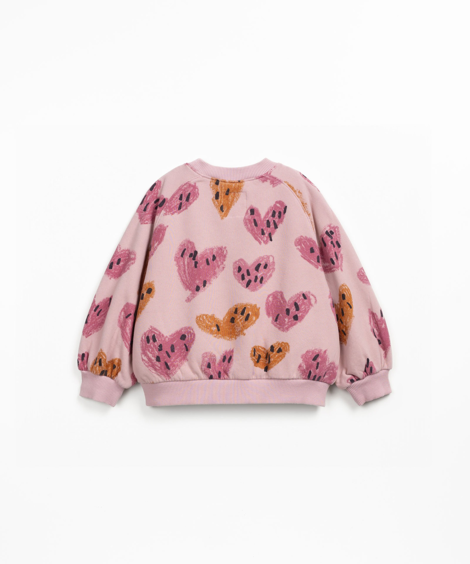 Knit sweater with print