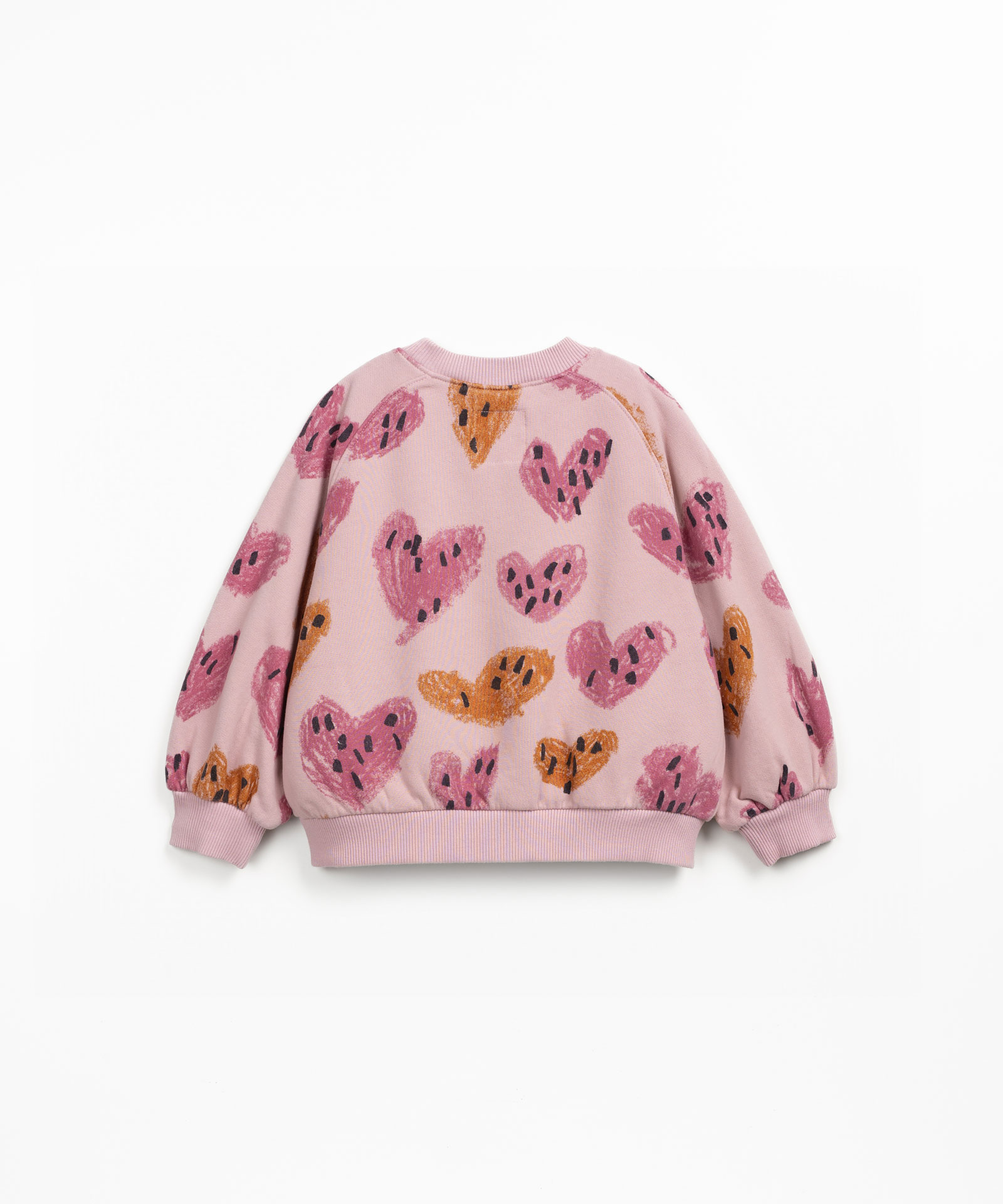 Sweater in a blend of natural fibers with print