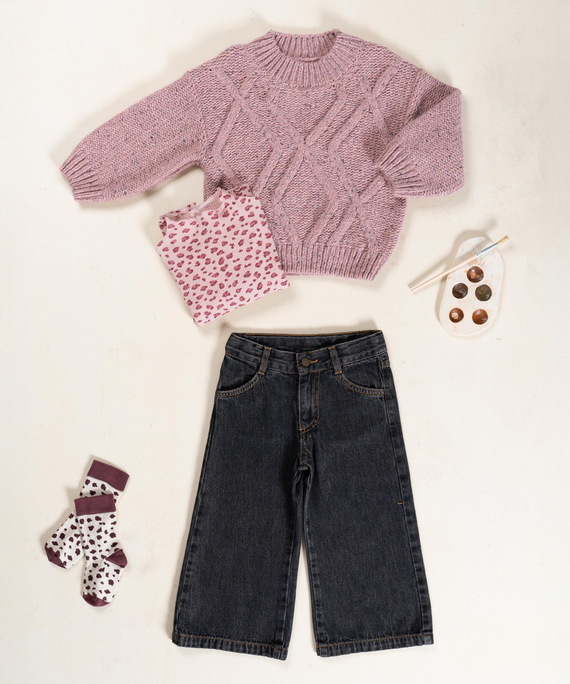 Knitted jersey sweater