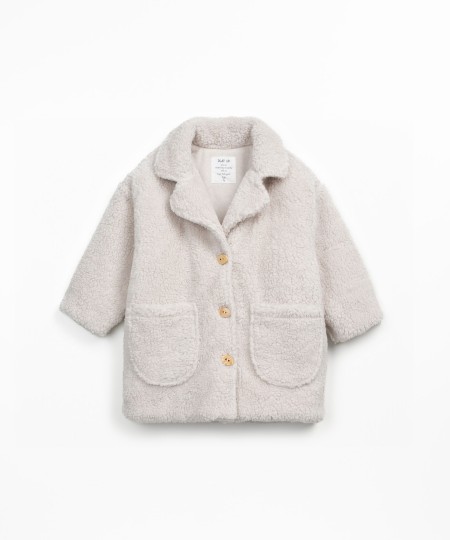 Fur coat with jersey lining