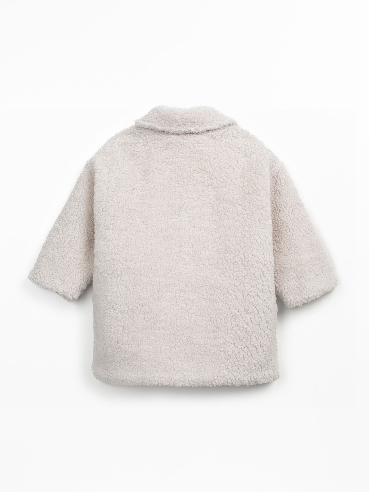 Casaco de pêlo com forro de malha