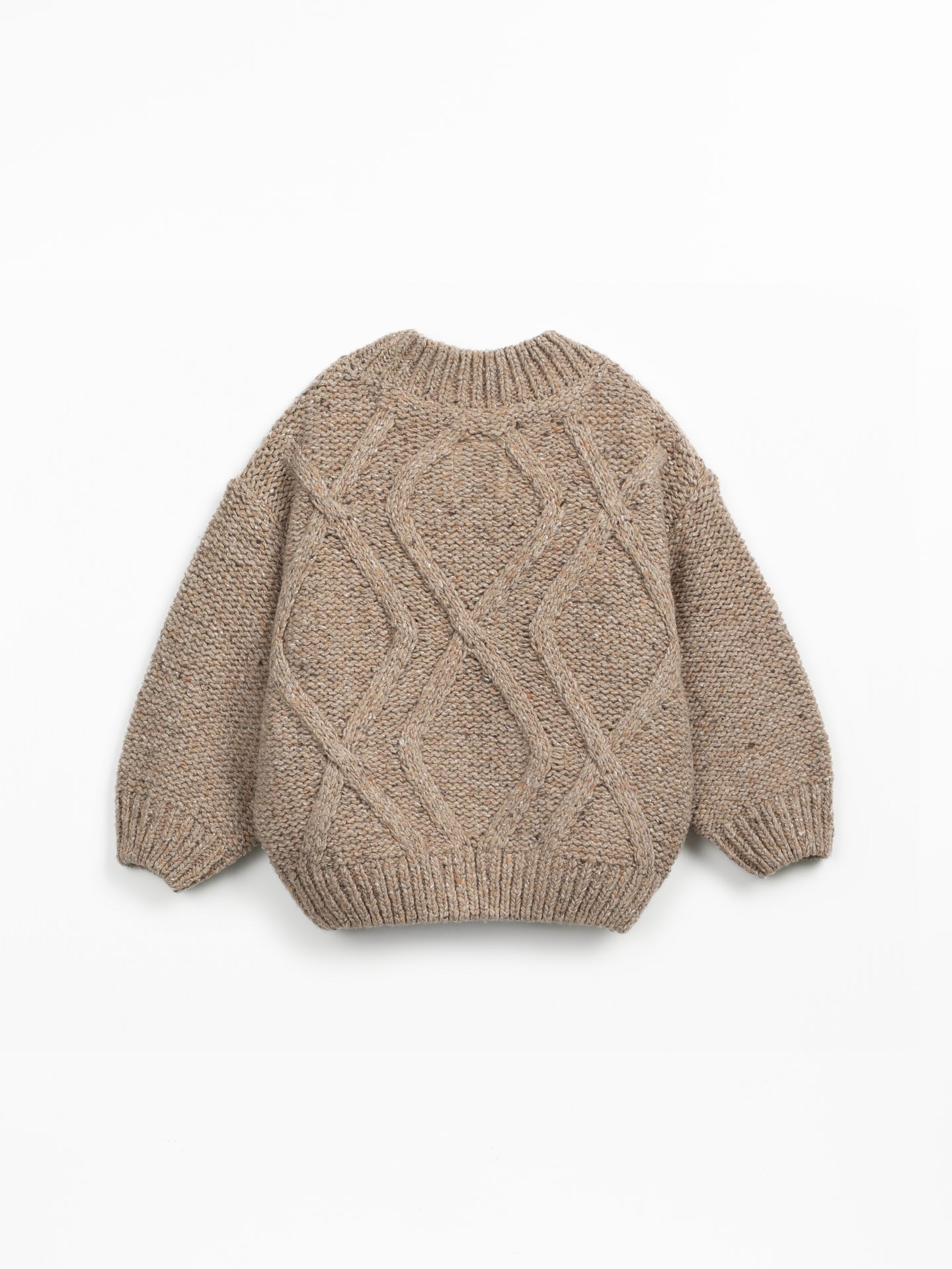 Jersey de punto tricotado con lana, lana reciclada y viscosa