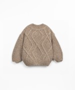 Knitted jersey sweater