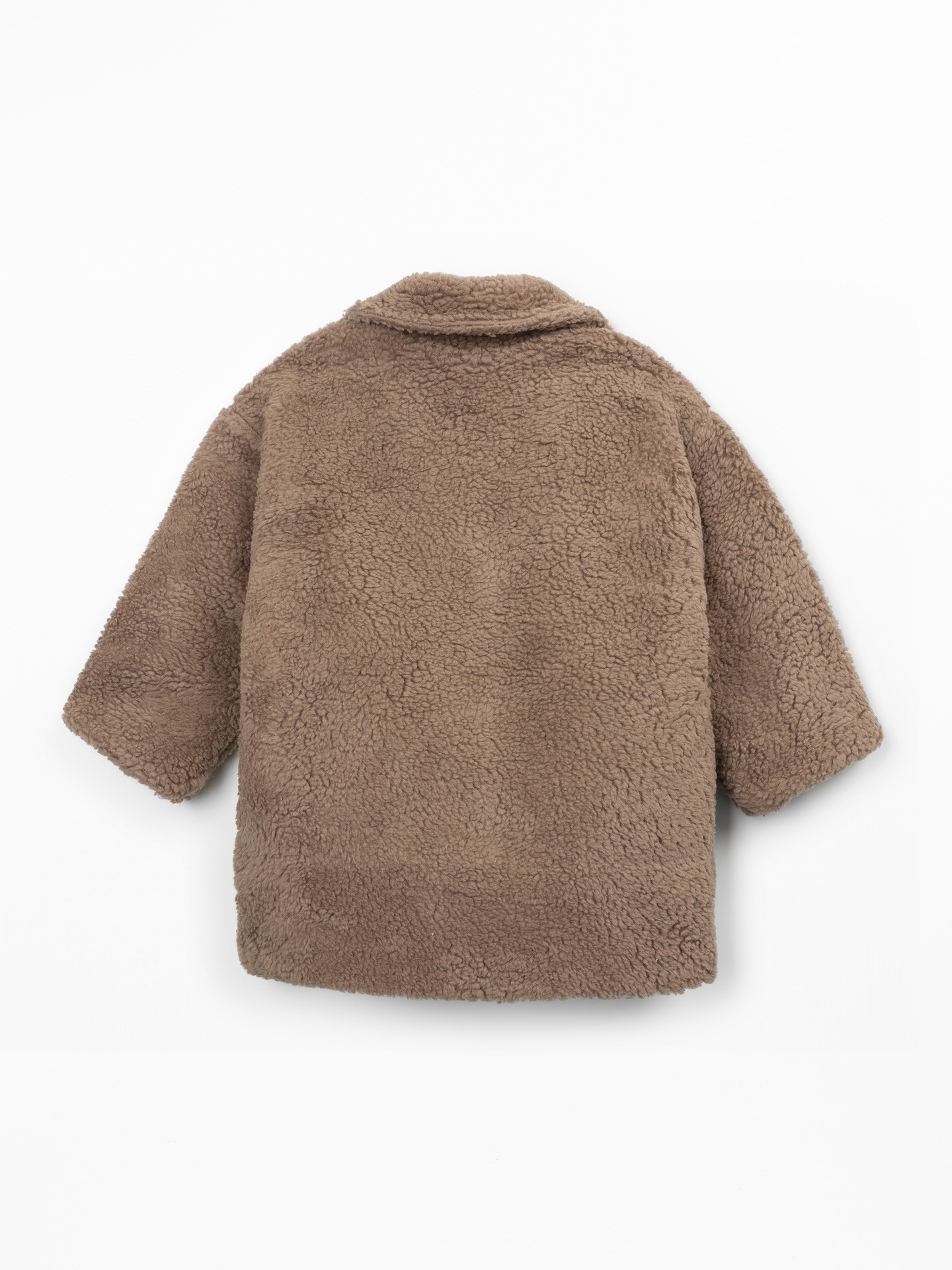 Fur coat with jersey lining