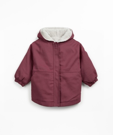 Twill parka in organic cotton and cotton