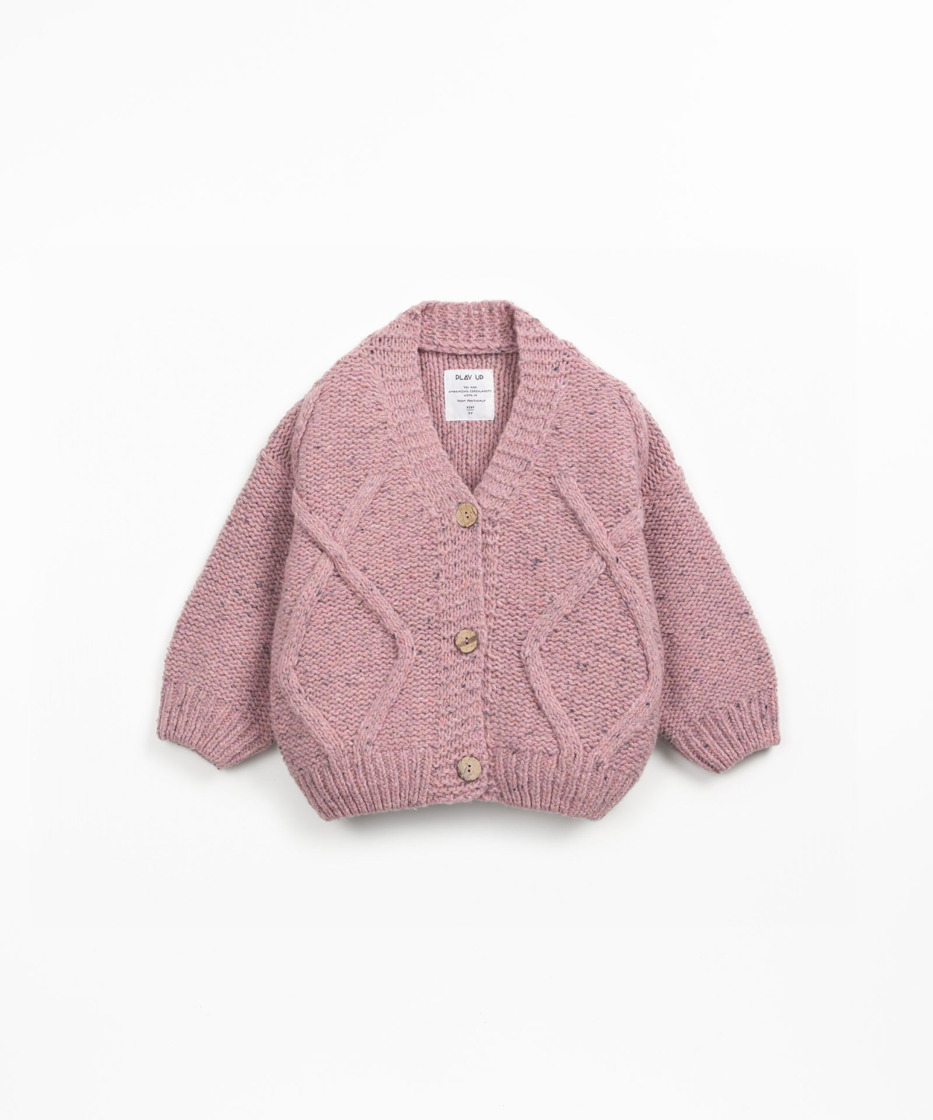 Chaqueta de punto con botones de coco