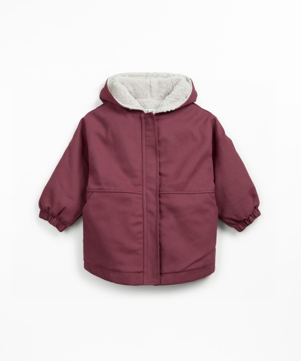 Twill parka in organic cotton and cotton