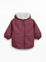Twill parka in organic cotton and cotton