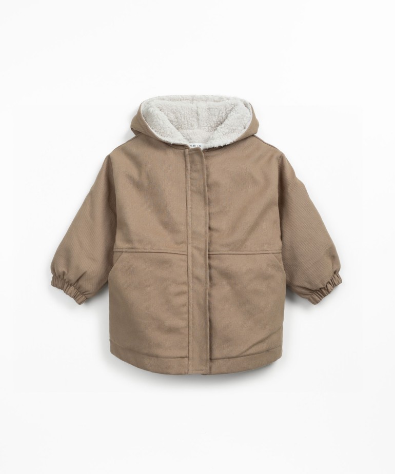Parka de sarga en algodn orgnico y algodn