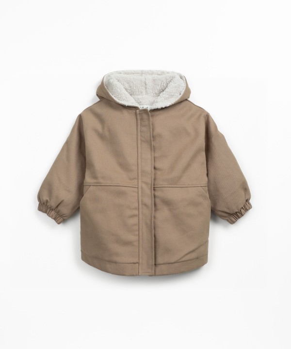 Twill parka in organic cotton and cotton